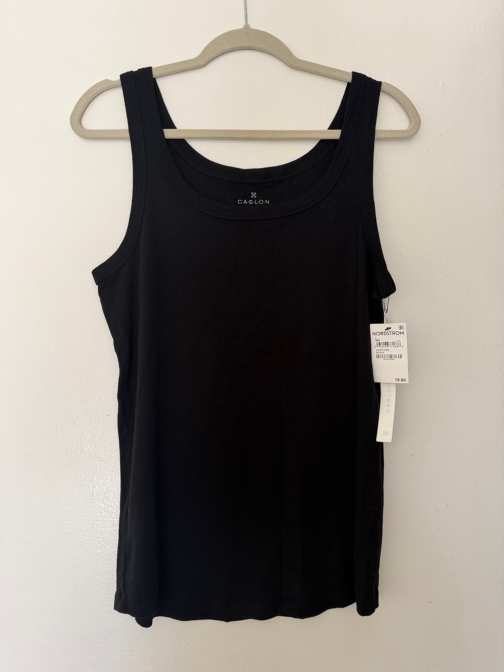 NWT Caslon Women’s Large Black Scoop Neck Tank